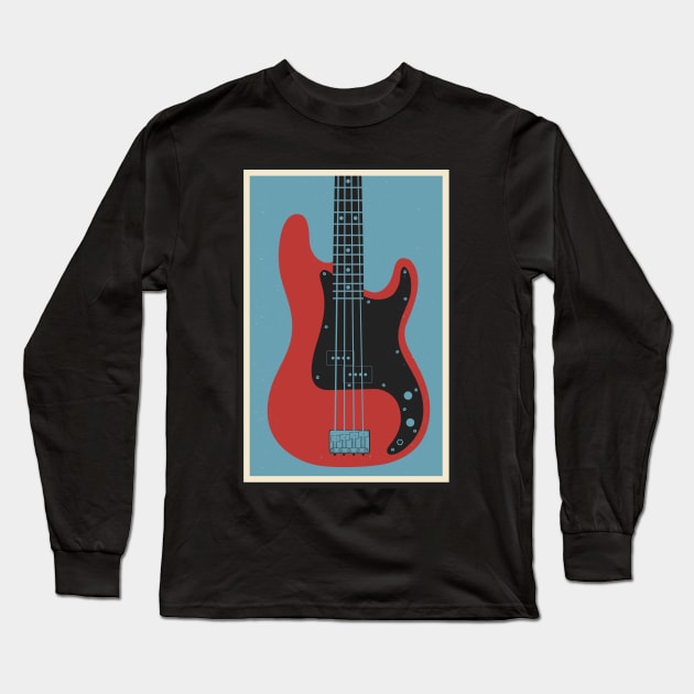 Precision Bass Long Sleeve T-Shirt by mrspaceman